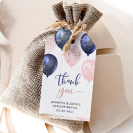 Ballons marinebrosa, goldenes Geschlecht offenbart Geschenkanhänger