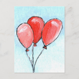 Ballons Postkarte