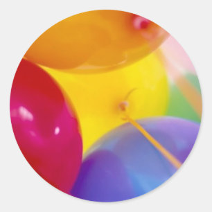 ballons runder aufkleber