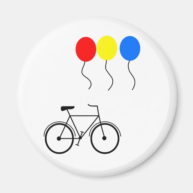 Ballons und Fahrräder Magnet (Vorne)