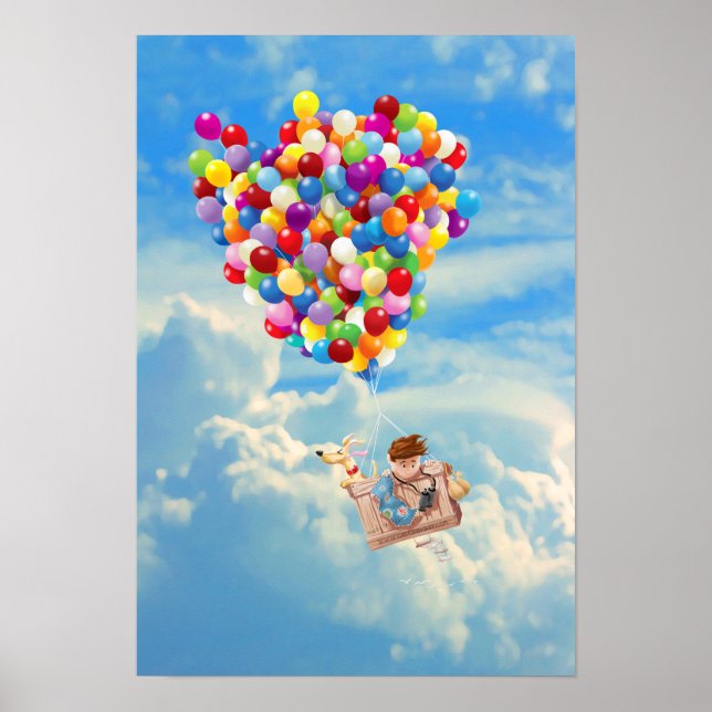 Balloon Adventure Boy and Dog Poster (Vorne)