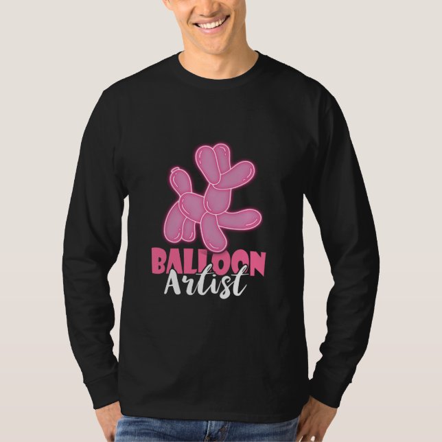 Balloon Artist Balloon Animal Balloon Twisting Dog T-Shirt (Vorderseite)