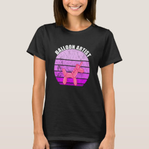 Balloon Artist Vintag Sunset Balloon Animal Ballon T-Shirt