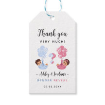 Balloon Babies Gender Reveal Danke, dass Sie Tags