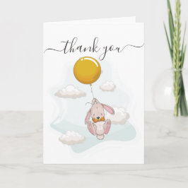 Balloon Baby Dusche Danke Karte