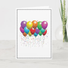 BALLOON BIRTHDAY CARD CUSTOMIZE KARTE