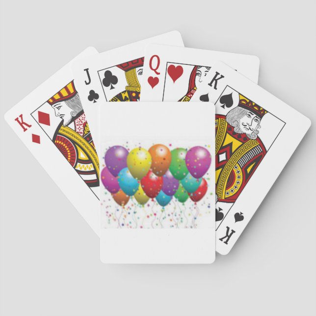 balloon_birthday_card_customize-r11E61ed9b9074290 Spielkarten (Rückseite)