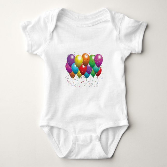 balloon_birthday_card_customize-r11e61ed9b9074290b baby strampler (Vorderseite)