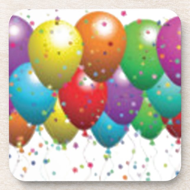 balloon_birthday_card_customize-r11e61ed9b9074290b getränkeuntersetzer (Vorderseite)