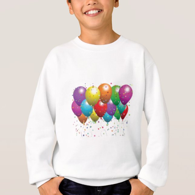 balloon_birthday_card_customize-r11e61ed9b9074290b T-Shirt (Vorderseite)