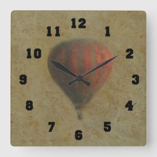 Balloon Clock Quadratische Wanduhr
