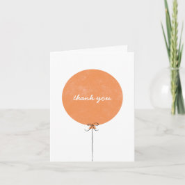 Balloon Danke Card - Orange