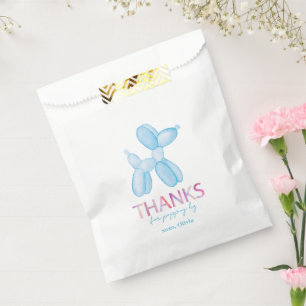 Balloon Dog Birthday Favor Bag Geschenktütchen
