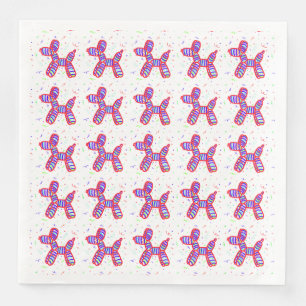 Balloon Dogs Party Napkins Serviette