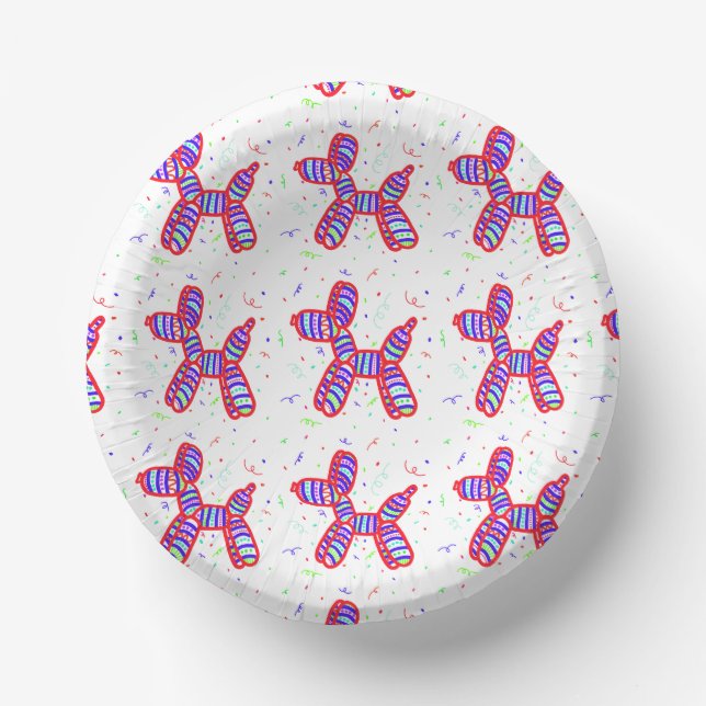 Balloon Dogs Party Pappteller (Vorderseite)