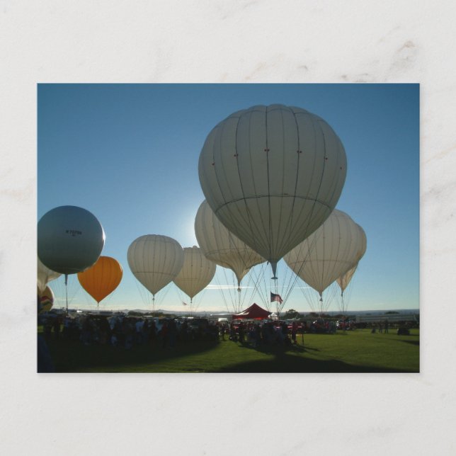 Balloon Fiesta Gas Postkarte (Vorderseite)