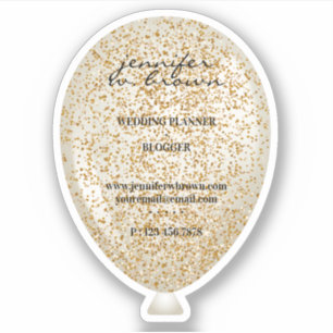 Balloon Glitzer Sparkle Texture Aufkleber