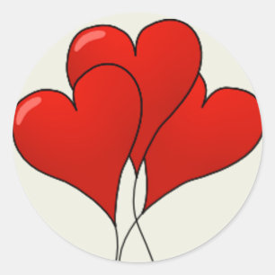 Balloon Hearts - Sticker