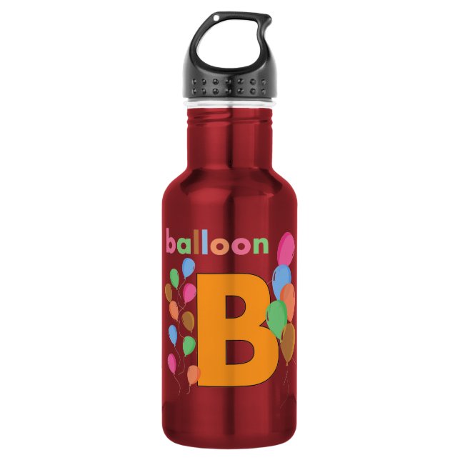 Balloon Letter B Edelstahlflasche (Vorderseite)