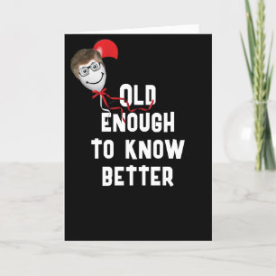 Balloon Man hat ein Gesicht mit dem Älteren Karte