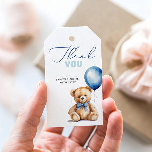 Balloon Minimalist Moderner Baby Shower Dankeschön Geschenkanhänger