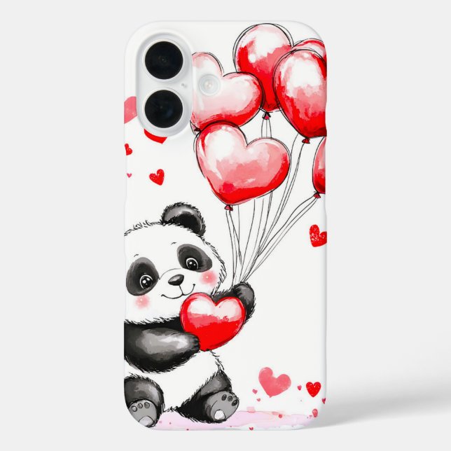 Balloon Panda Liebe in der Luft Case-Mate iPhone Hülle (Rückseite)