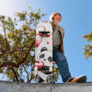 Balloon Panda Liebe in der Luft Skateboard
