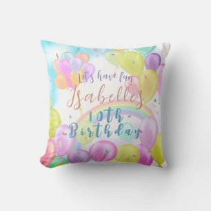 Balloon Pastel Birthday Kissen