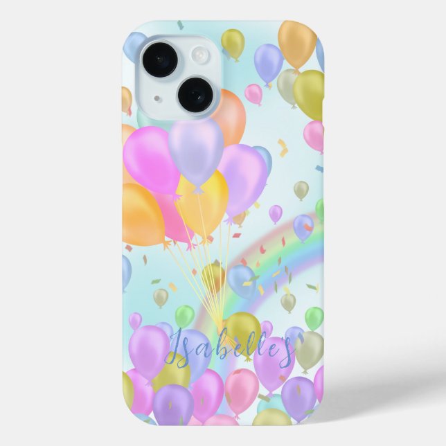Balloon Pastel Case-Mate iPhone Hülle (Rückseite)