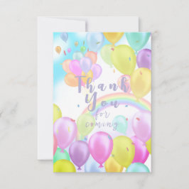 Balloon Pastel Dankeskarte