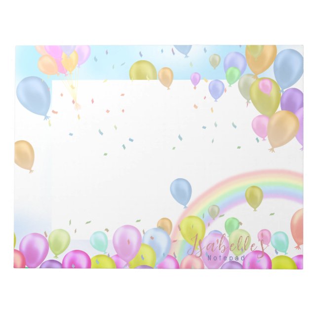 Balloon Pastel Notizblock (Vorderseite)