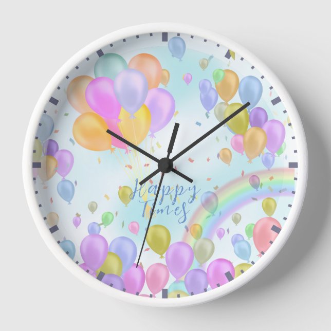 Balloon Pastel Uhr (Vorderseite)