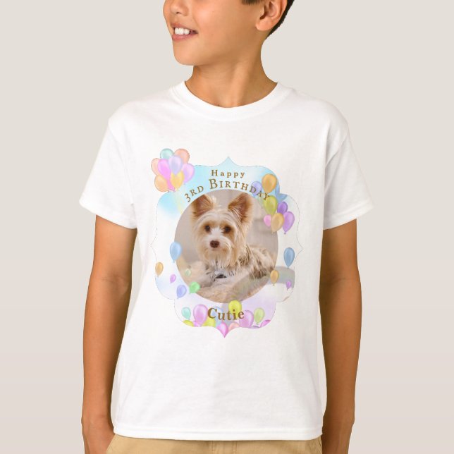 Balloon Pet Dog Blue T-Shirt (Vorderseite)
