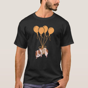 Balloon Pig Graphic Guinea Pig Owner Pet Cavy Anim T-Shirt