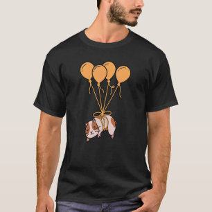 Balloon Pig Graphic Guinea Pig Owner Pet Cavy Anim T-Shirt