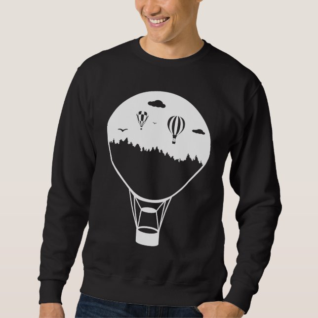 Balloon Ride Gas Balloon Hot Air Balloon Ride Sweatshirt (Vorderseite)