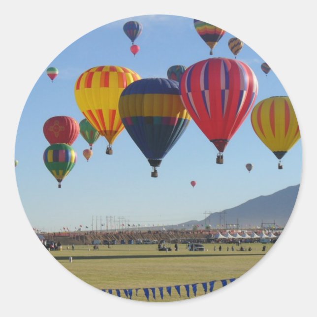 Balloon Runder Aufkleber (Vorderseite)