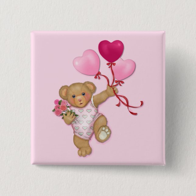 Balloon Teddy Button (Vorderseite)