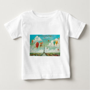 Balloon über Paris Baby T-shirt