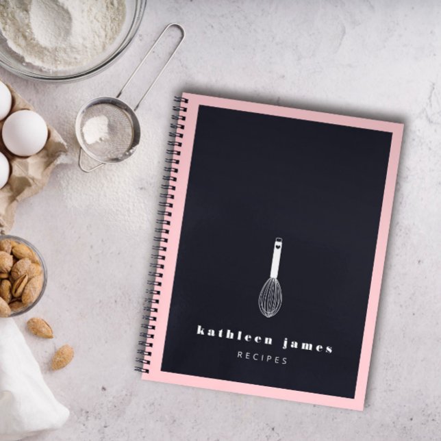 Balloon Whisky Blush Pink Black Fügen Sie Ihren Na Notizbuch (Von Creator hochgeladen)