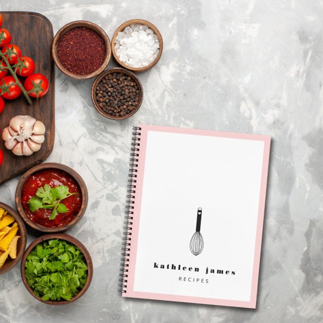 Balloon Whisky Blush Pink White Notizbuch (Von Creator hochgeladen)