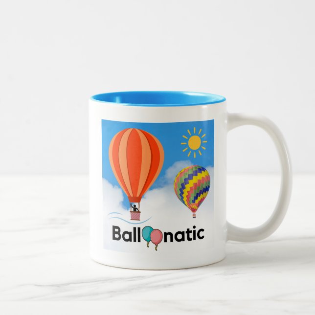 Balloonatiker - der Balloonist Zweifarbige Tasse (Rechts)