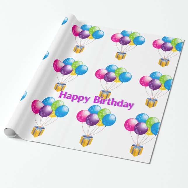 Balloonbild für Schleifpapier Geschenkpapier (Ungerollt)