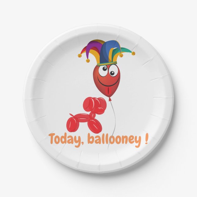 Ballooney Party Pappteller (Vorderseite)