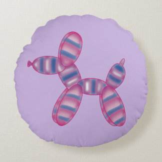 Balloonhund bisexuelle Flaggenfarben Rundes Kissen