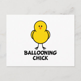 Ballooning Chick Postkarte