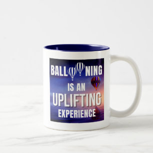 Ballooning ist eine aufregende Erfahrung Zweifarbige Tasse