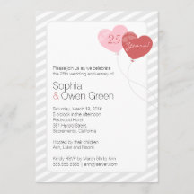 Balloons 25. Silver Wedding Anniversary Party