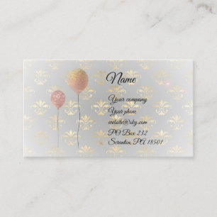 Balloons auf der Royal Gold Business Card Visitenkarte