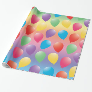 Balloons aus Rainbow Colors Wrapping Paper Geschenkpapier